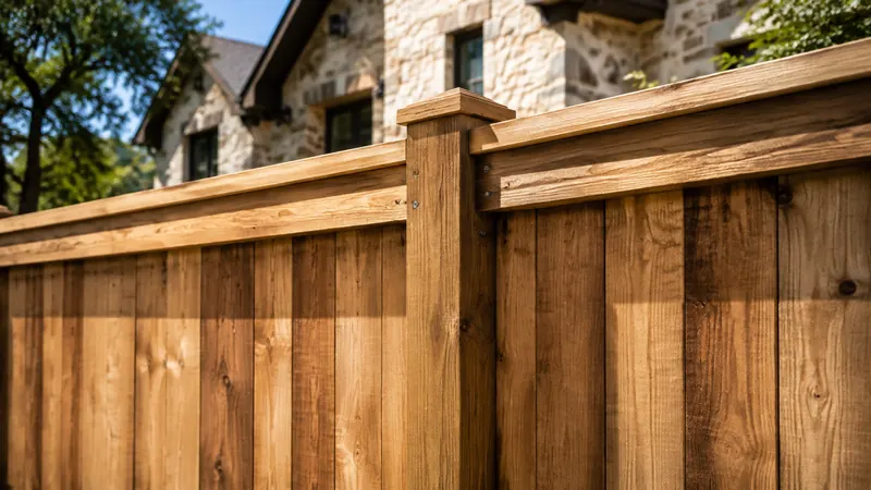 Custom fence installation in Spring Branch, TX by CJK Landscaping – project photo 2