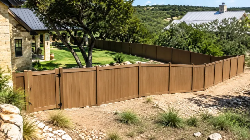 Custom fence installation in Spring Branch, TX by CJK Landscaping – project photo 3