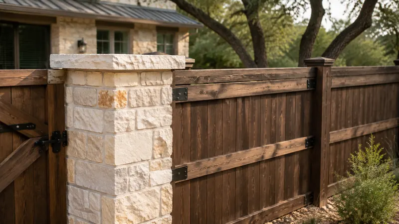 Custom fence installation in Spring Branch, TX by CJK Landscaping – project photo 5