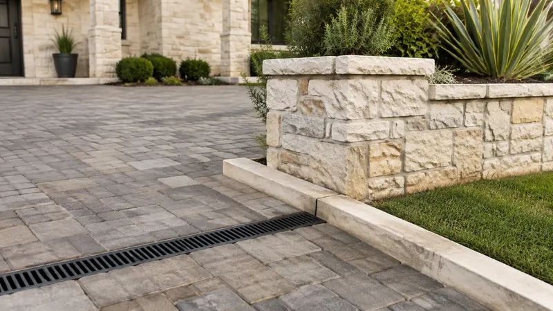 Limestone patio and hardscaping in Spring Branch, TX by CJK Landscaping – project photo 7