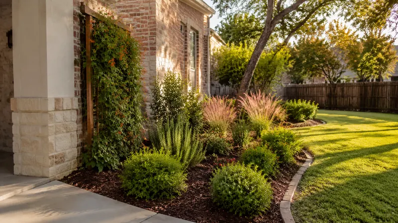 Native Texas planting bed in Spring Branch, TX by CJK Landscaping – project photo 6
