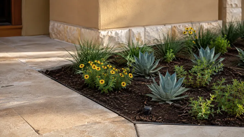 Native Texas planting bed in Spring Branch, TX by CJK Landscaping – project photo 7