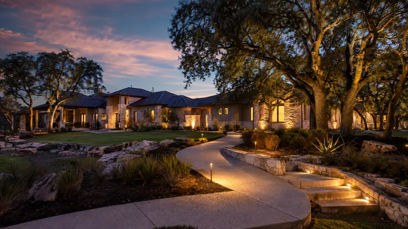 Low-voltage landscape lighting in Spring Branch, TX by CJK Landscaping – project photo 8