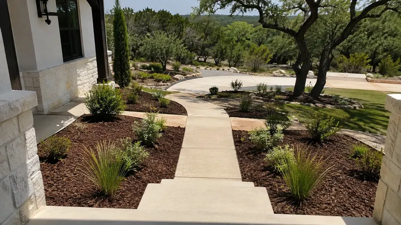 Fresh mulch installation in Spring Branch, TX by CJK Landscaping – project photo 5