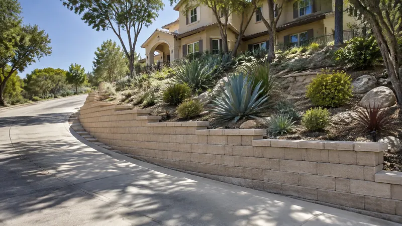 Limestone retaining wall in Spring Branch, TX by CJK Landscaping – project photo 2