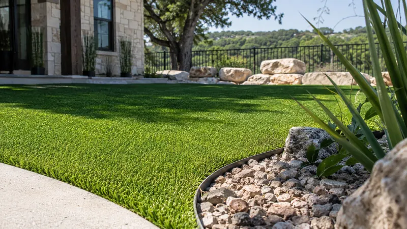 Synthetic turf installation in Spring Branch, TX by CJK Landscaping – project photo 3