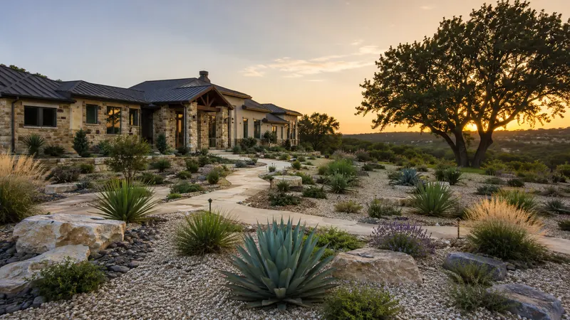 Drought-tolerant xeriscaping in Spring Branch, TX by CJK Landscaping – project photo 8